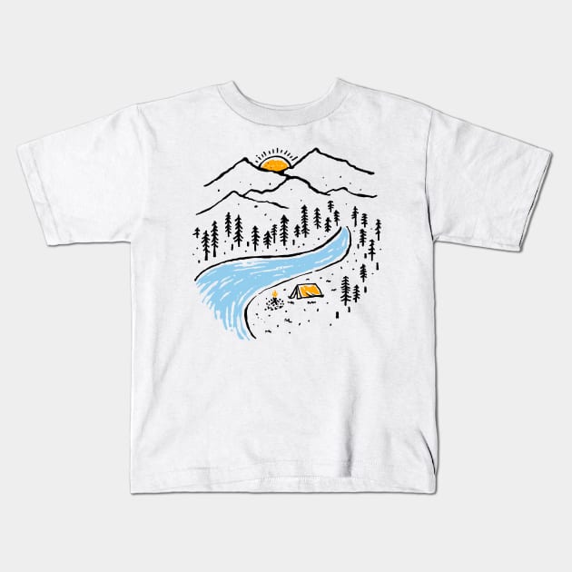 Quiet Place Kids T-Shirt by quilimo